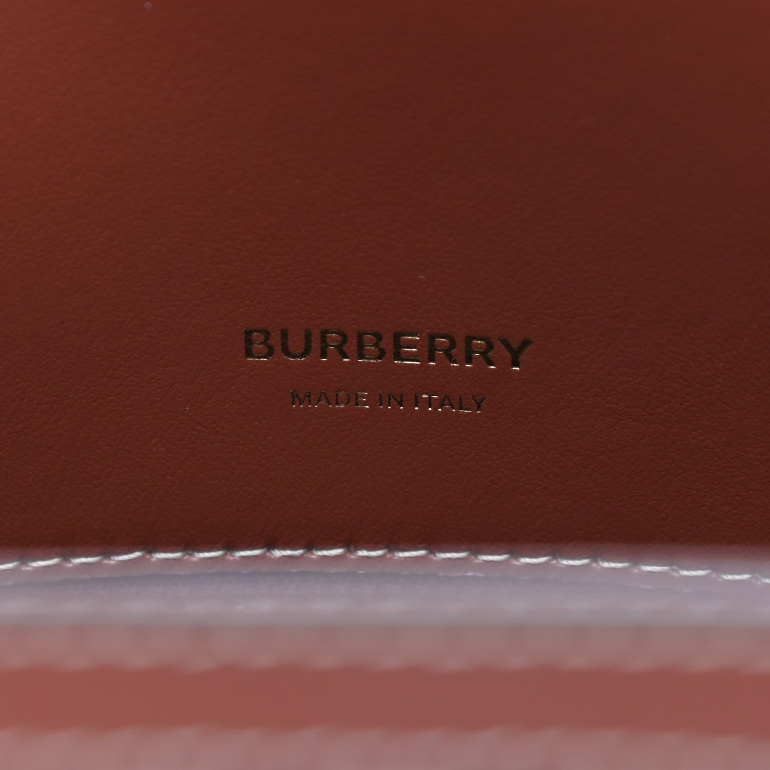 Burberry Calfskin Vintage Check Mini Two Handle Title Bag Archive Beige 6 of 8