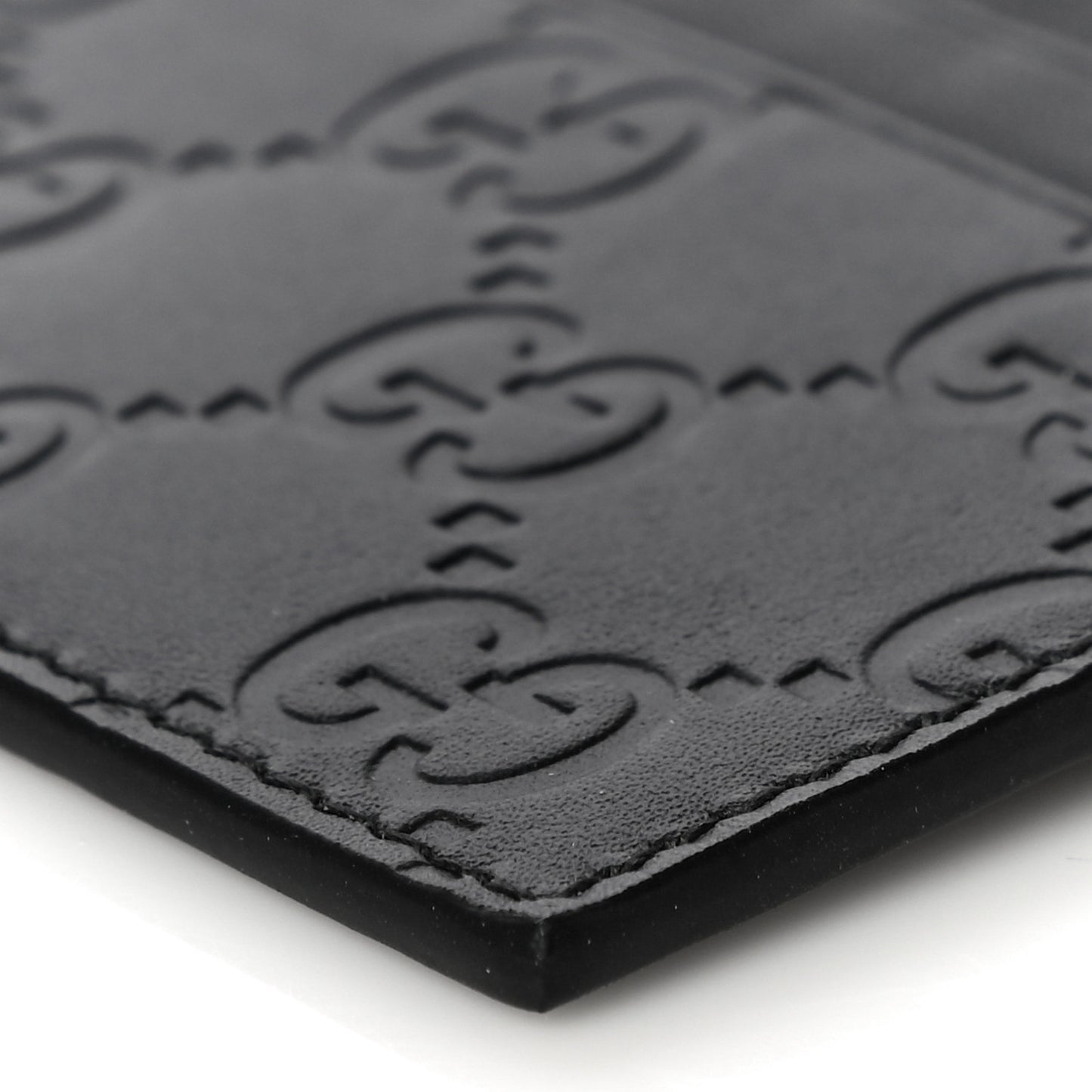 Guccissima Card Holder Black