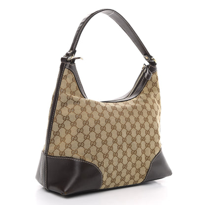 Gucci Monogram Medium Lovely Heart Hobo Brown 3 of 14