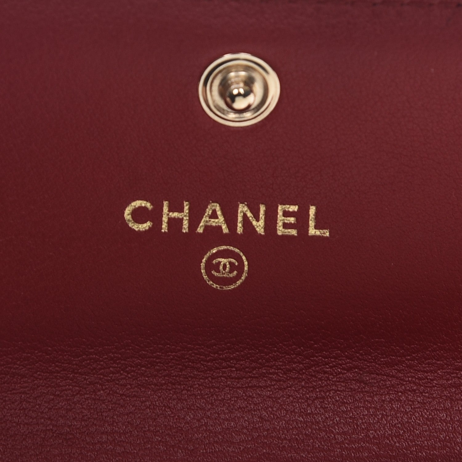 Chanel Calfskin Chevron Quilted Boy Card Holder Wallet Red 5 of 12