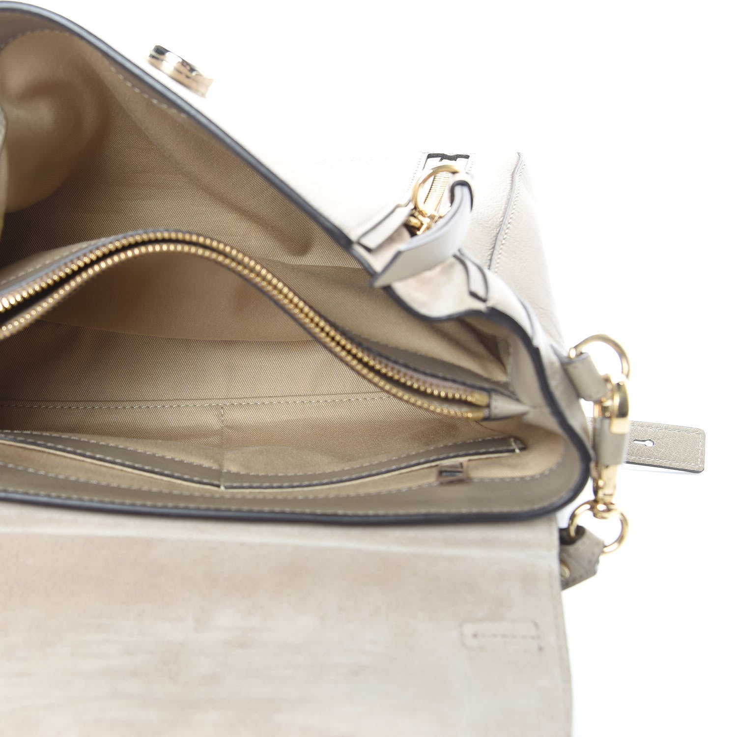 Chloe Calfskin Small Faye Day Shoulder Bag Motty Grey 6 of 16