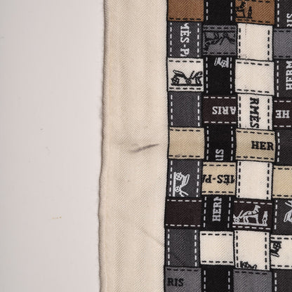 Hermes Cashmere Silk Bolduc Au Carre Shawl 140 5 of 6