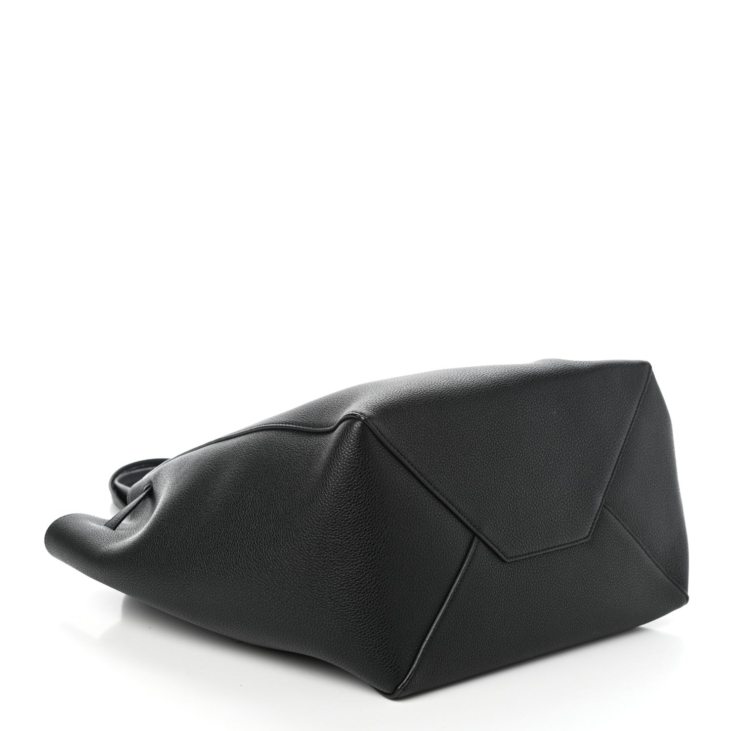 Soft Grained Calfskin Small Belt Cabas Phantom Black