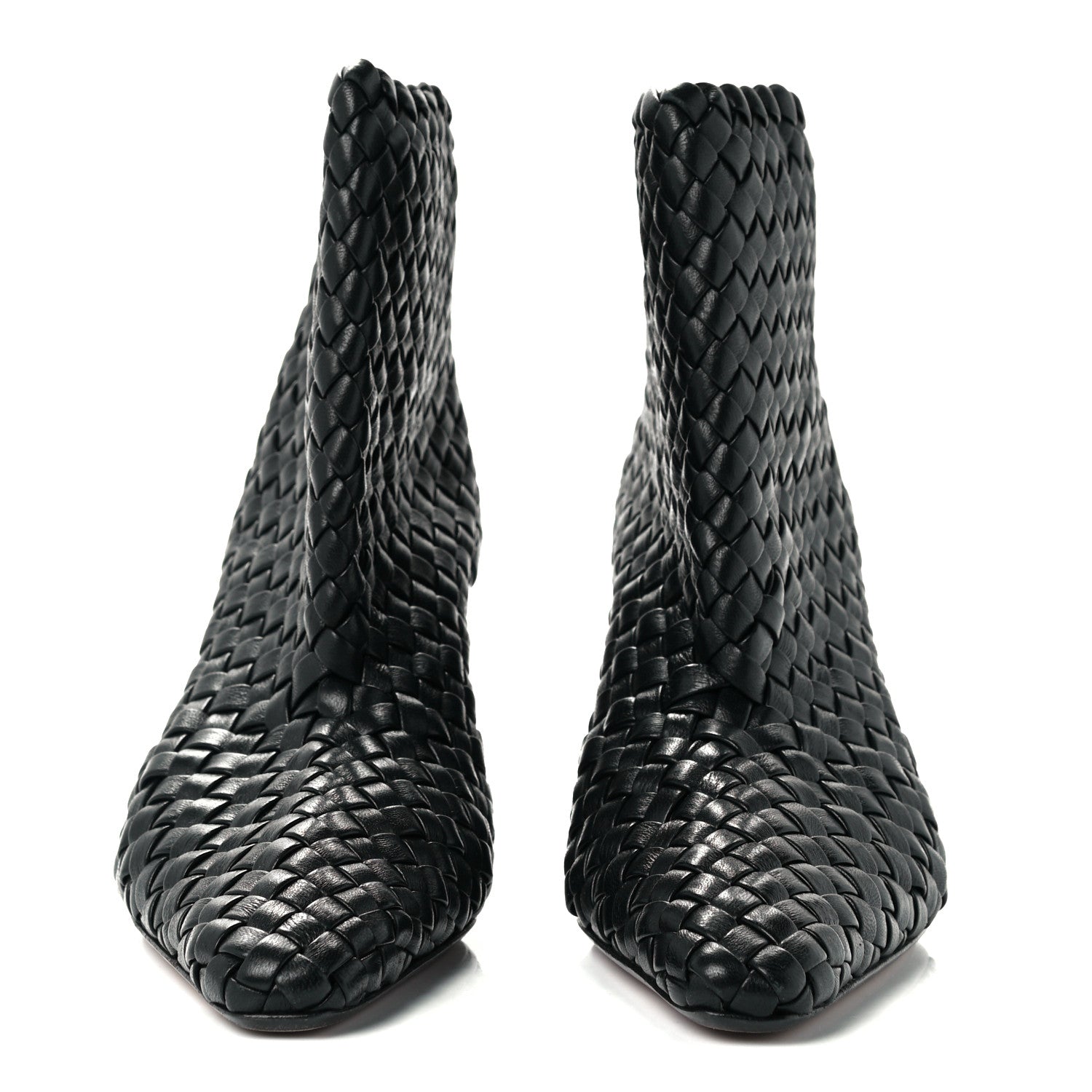 Bottega Veneta Nappa Intrecciato Ankle Boots 36 Black 3 of 11