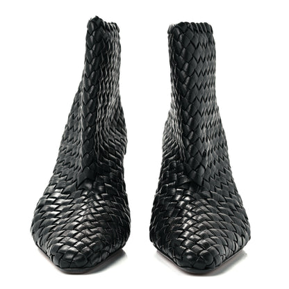 Bottega Veneta Nappa Intrecciato Ankle Boots 36 Black 3 of 11