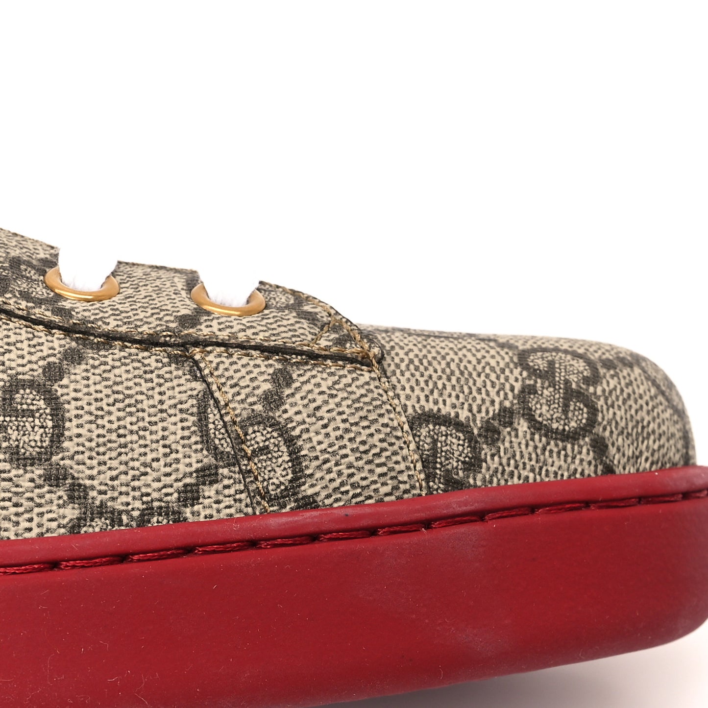 GG Supreme Monogram Ayers Mens New Ace Low-Top Sneaker 12 Blue Red