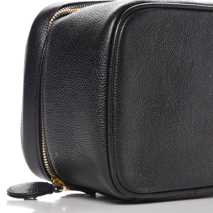 Chanel Caviar Vanity Cosmetic Case Black 12 of 16