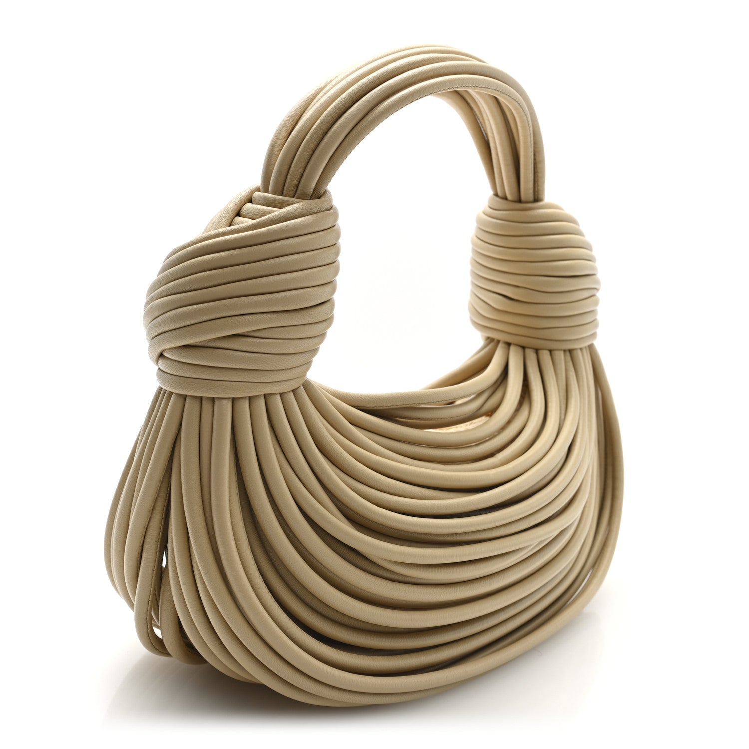 Bottega Veneta Nappa Mini Tubular Double Knot Porridge 3 of 9