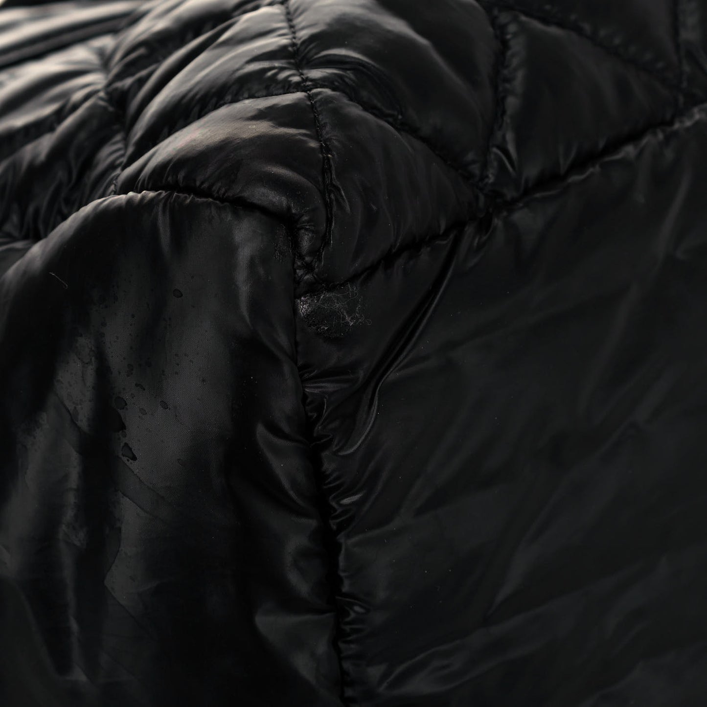 Nylon Coco Cocoon Zipped Tote Black
