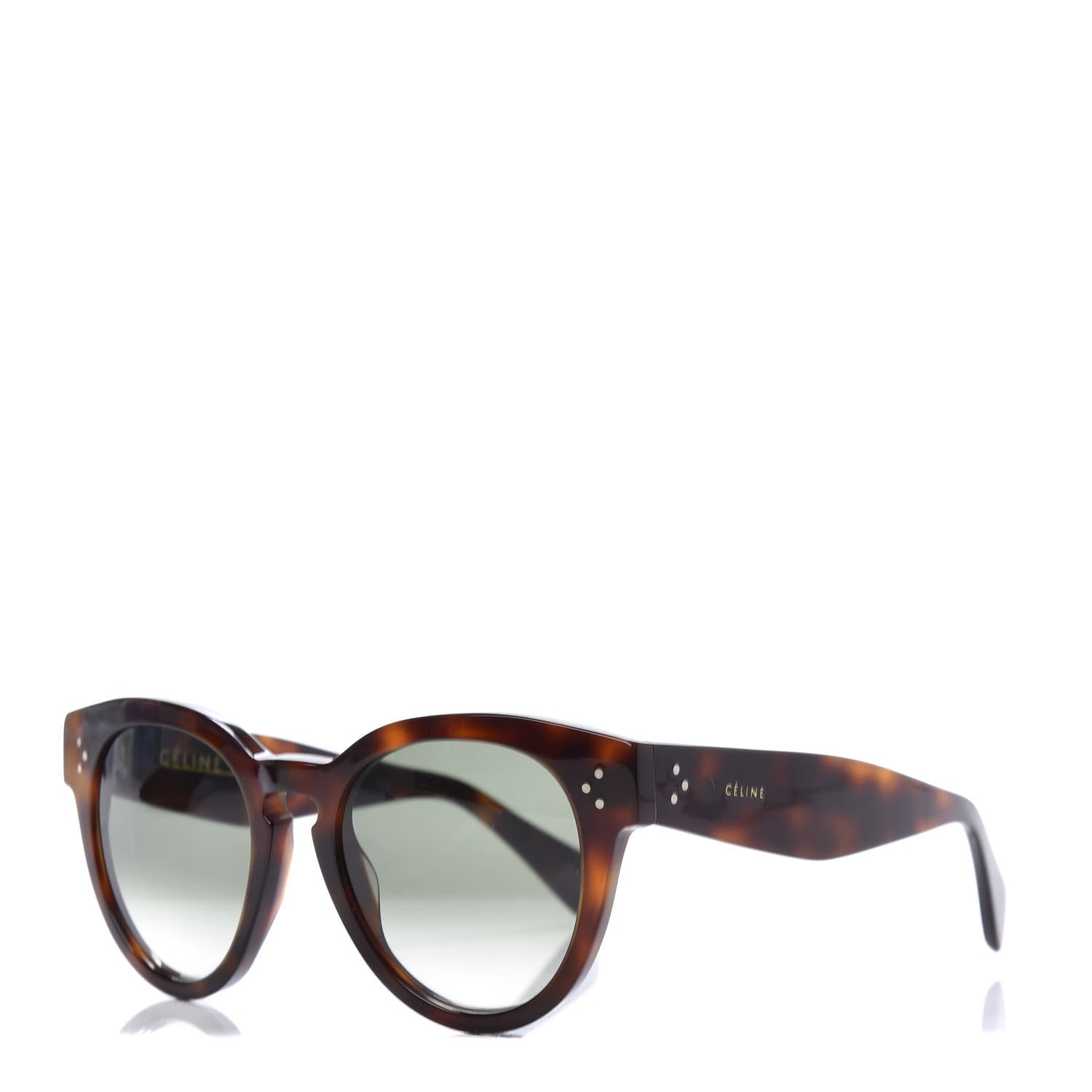 Celine Thin Preppy Sunglasses CL 41049/S Havana 1 of 7