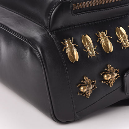 Gucci Calfskin Animal Studs Medium Day Backpack Black 8 of 10