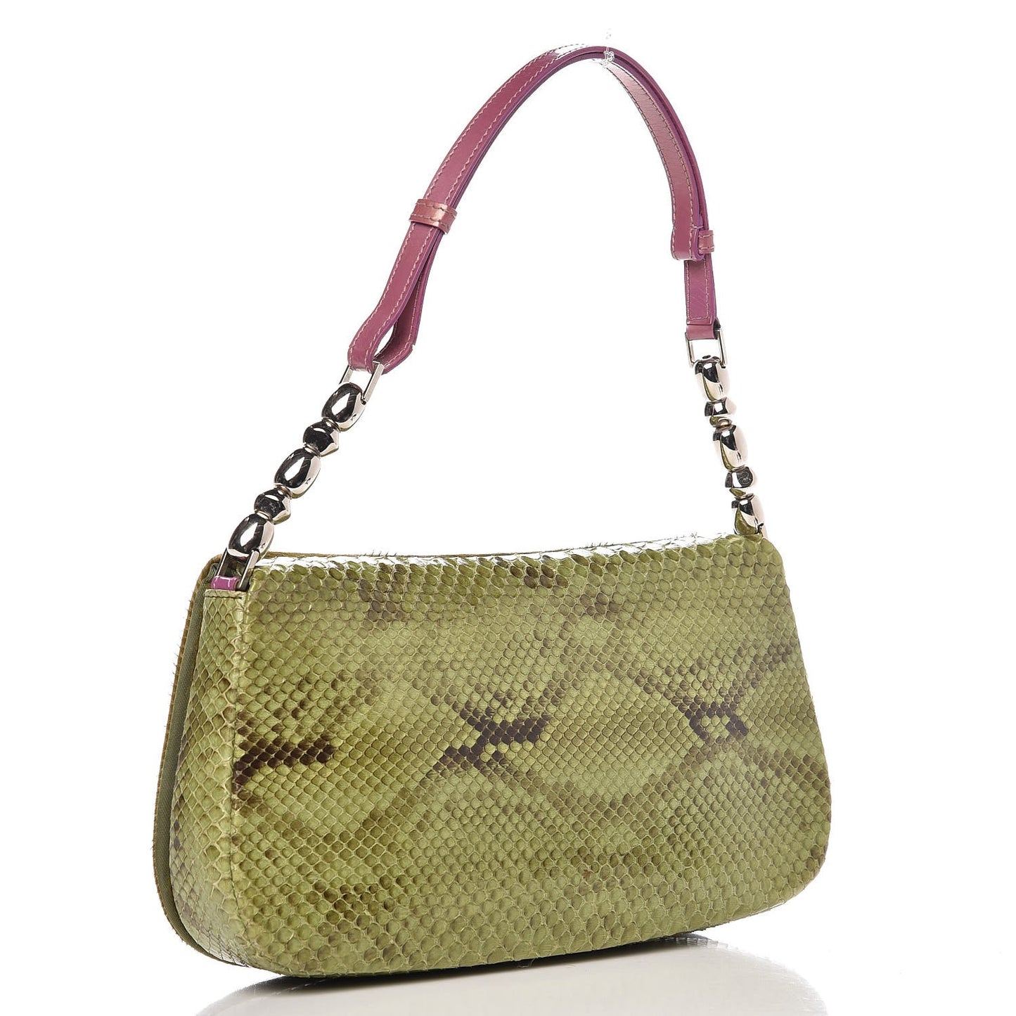 Python Pony Hair Malice Flap Green