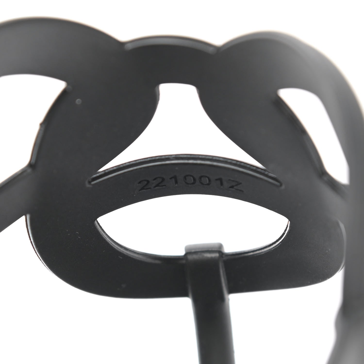 Hermes Rubber Womens Egerie Sandals 35 Black 8 of 9