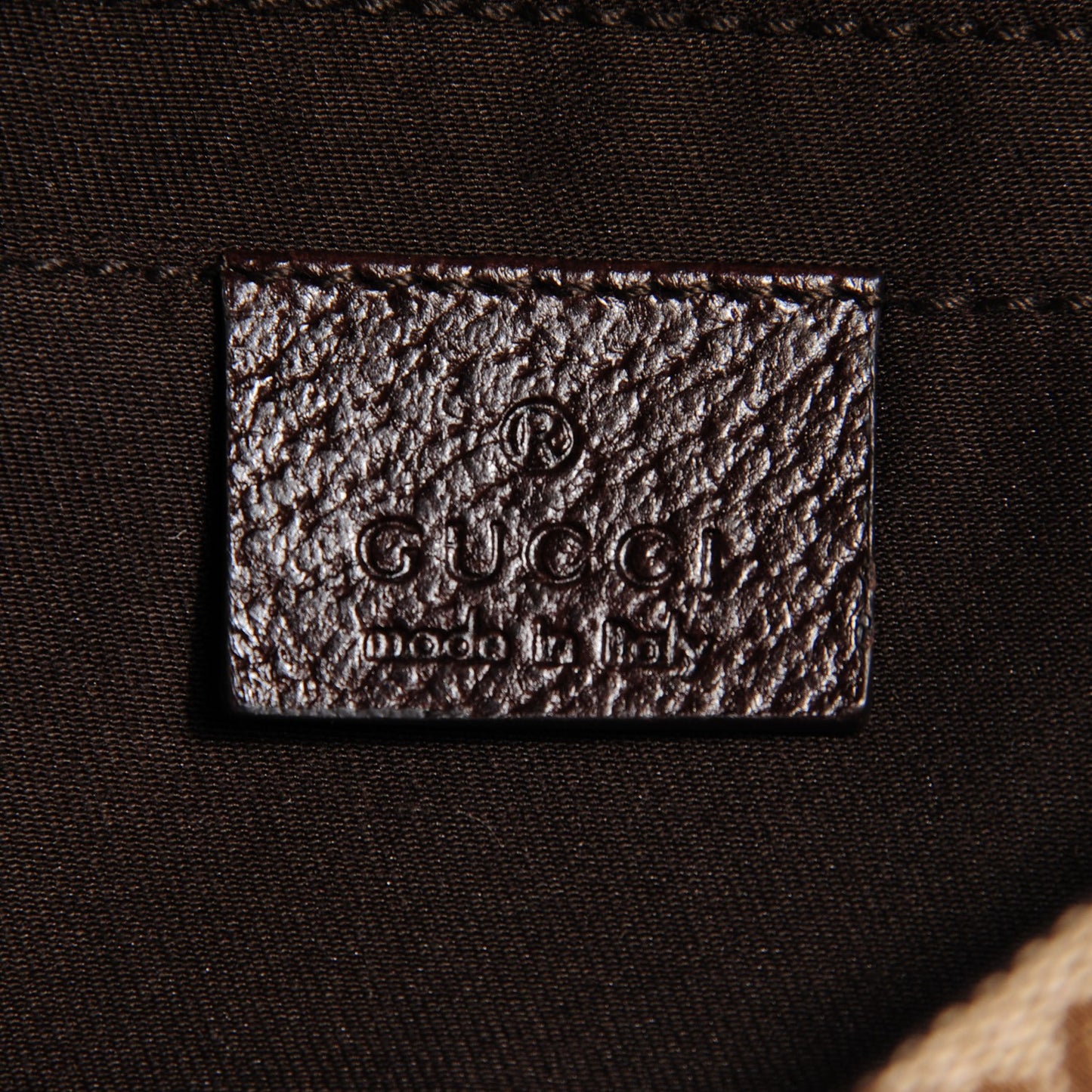 Monogram Pouch Bag Dark Brown