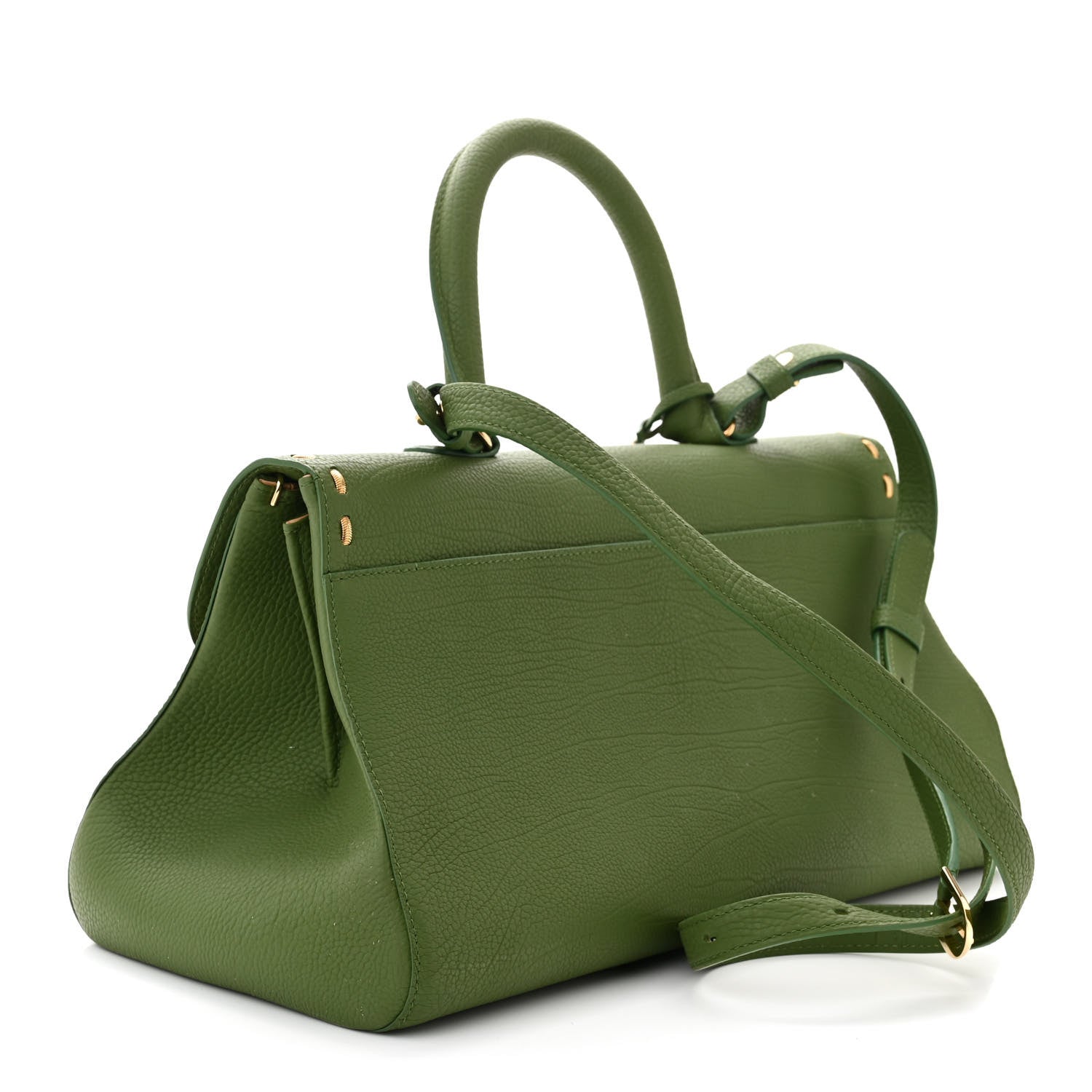 Delvaux Rodeo Calfskin Surprique Brillant East West Satchel Green 4 of 12