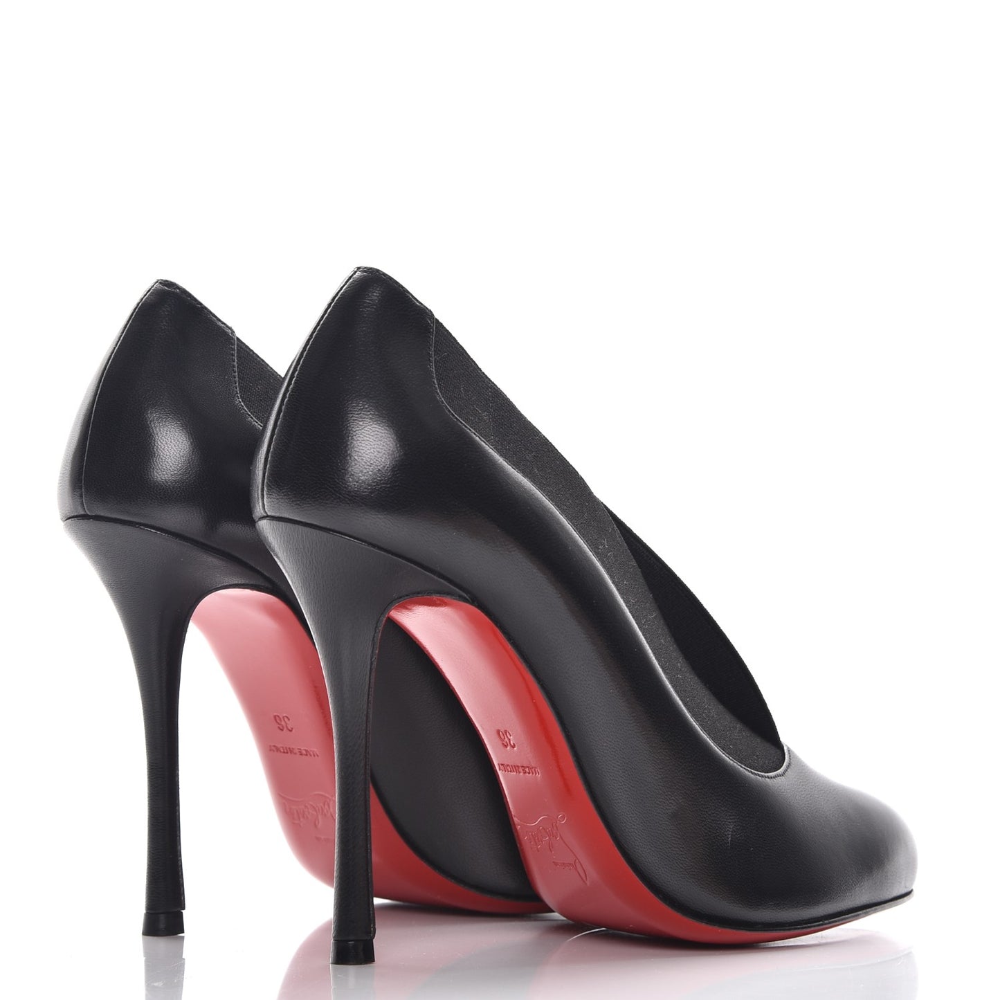 Shiny Nappa Toot Couverte 100 Pumps 36 Black