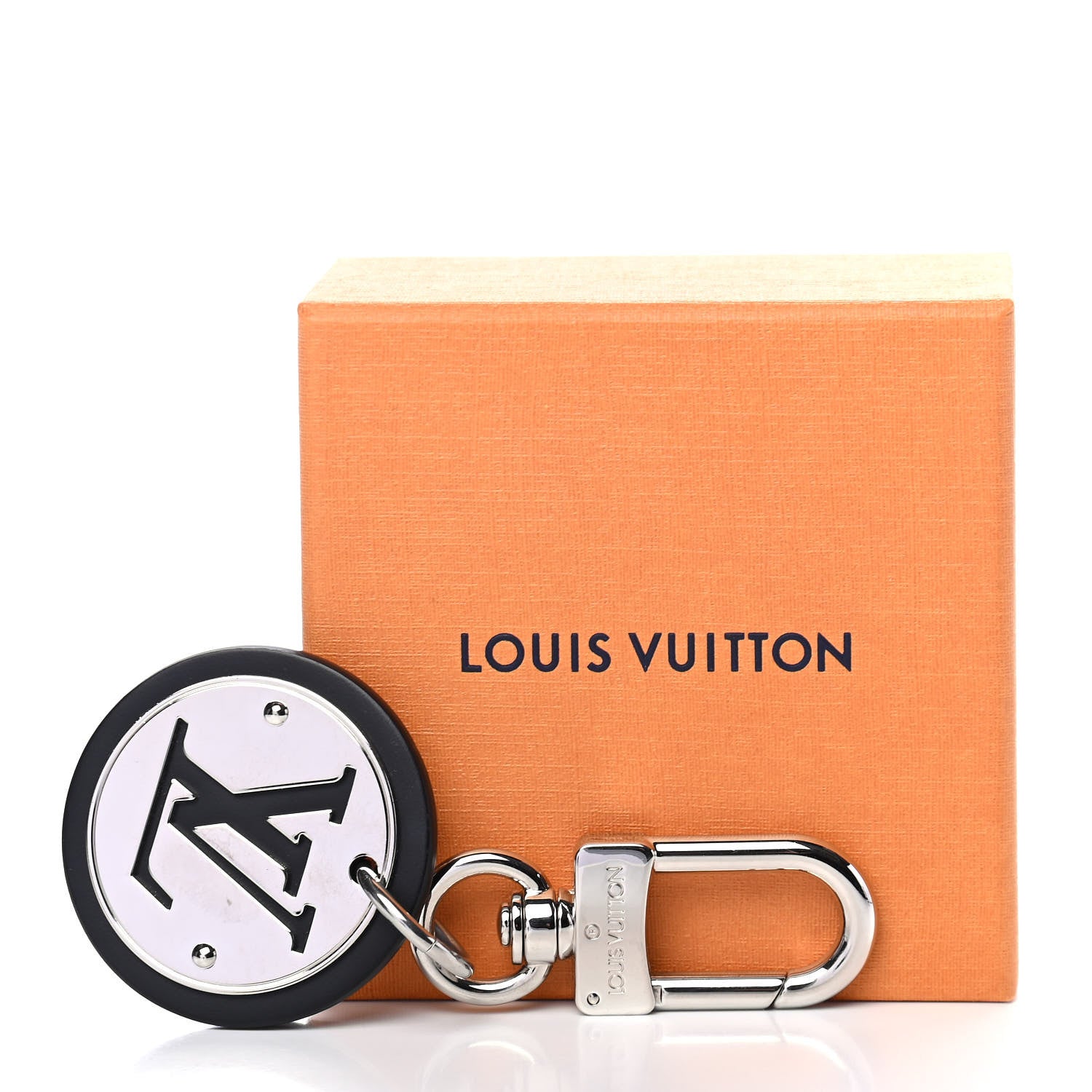 Louis Vuitton LV Circle Bag Charm Key Holder Silver 5 of 7