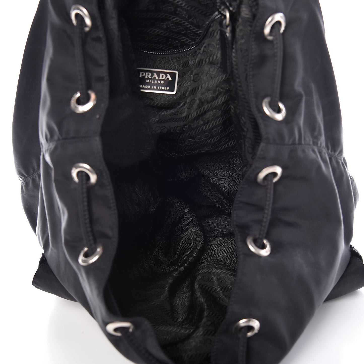 Nylon Vela Medium Backpack Black