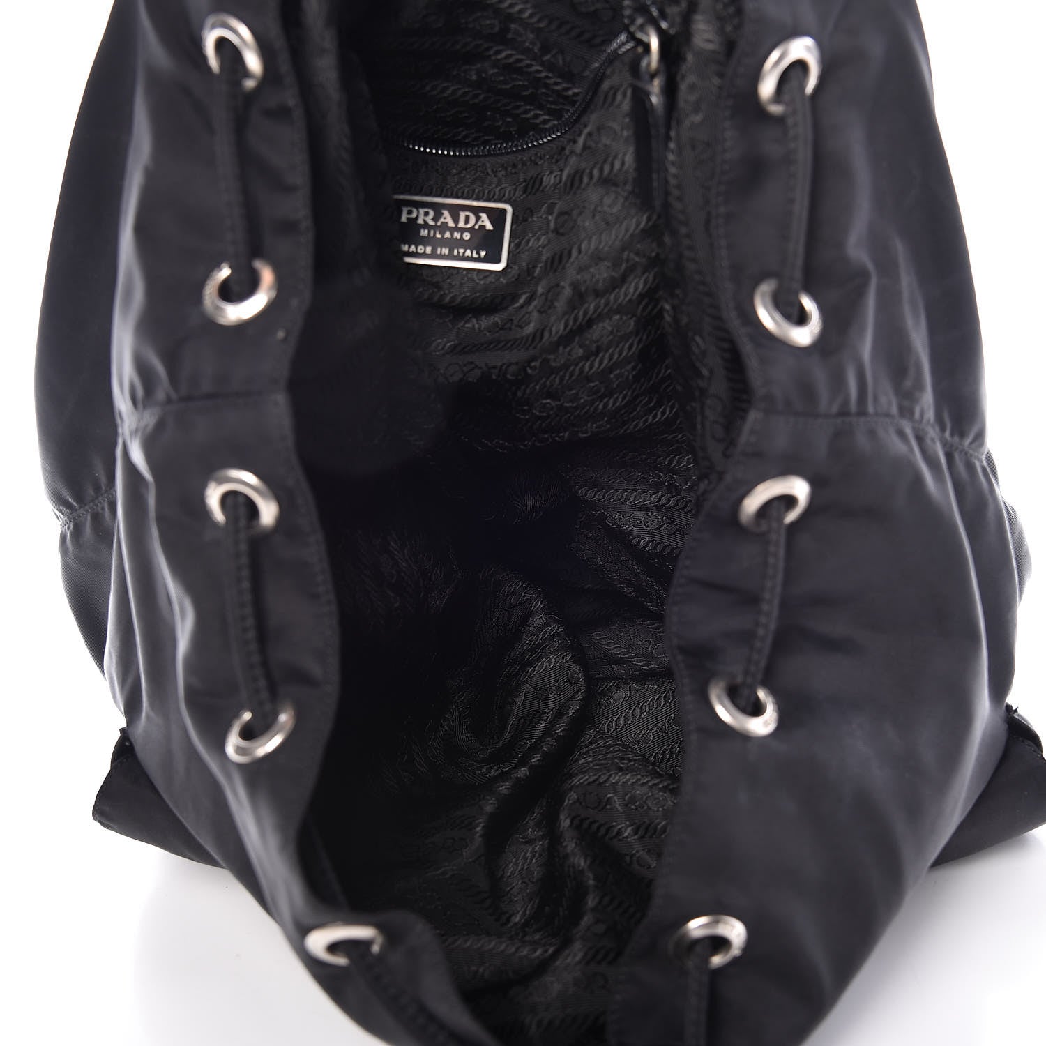 Prada Nylon Vela Medium Backpack Black 5 of 18