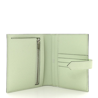 Hermes Epsom Bearn Compact Wallet Vert Fizz 5 of 9