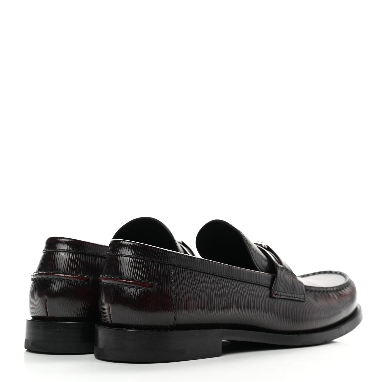 Louis Vuitton Epi Mens Major Loafers 7 Burgundy 4 of 10
