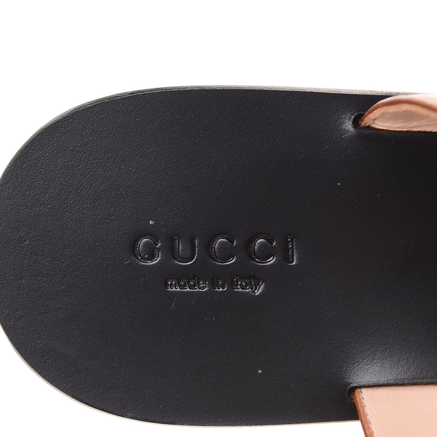 Calfskin GG Marmont Thong Sandals 37 Cognac