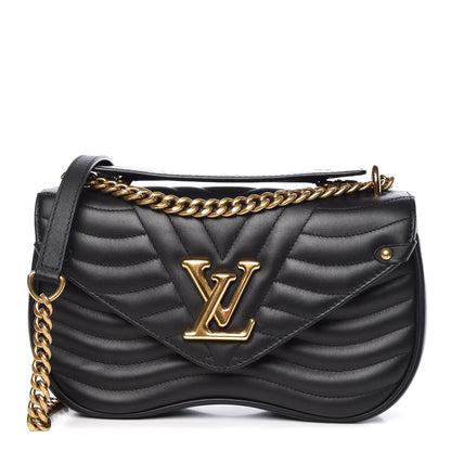 Louis Vuitton Calfskin New Wave Chain MM Black 1 of 10