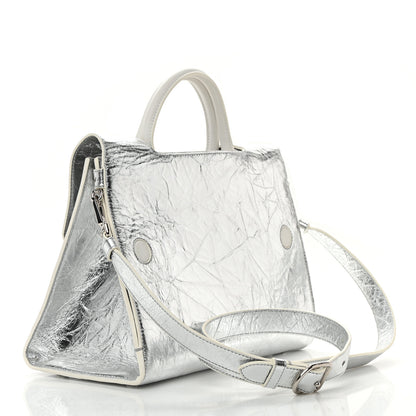 Christian Dior Metallic Calfskin Medium Diorever Flap Silver 3 of 16