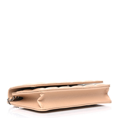 Chanel Caviar Quilted Wallet On Chain WOC Beige 3 of 5