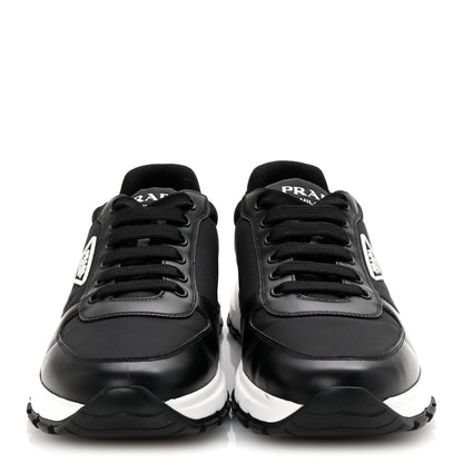 Prada Re-Nylon Piuma Metal Triangle Logo Quilted 45mm Sneakers 39.5 Black 3 of 10