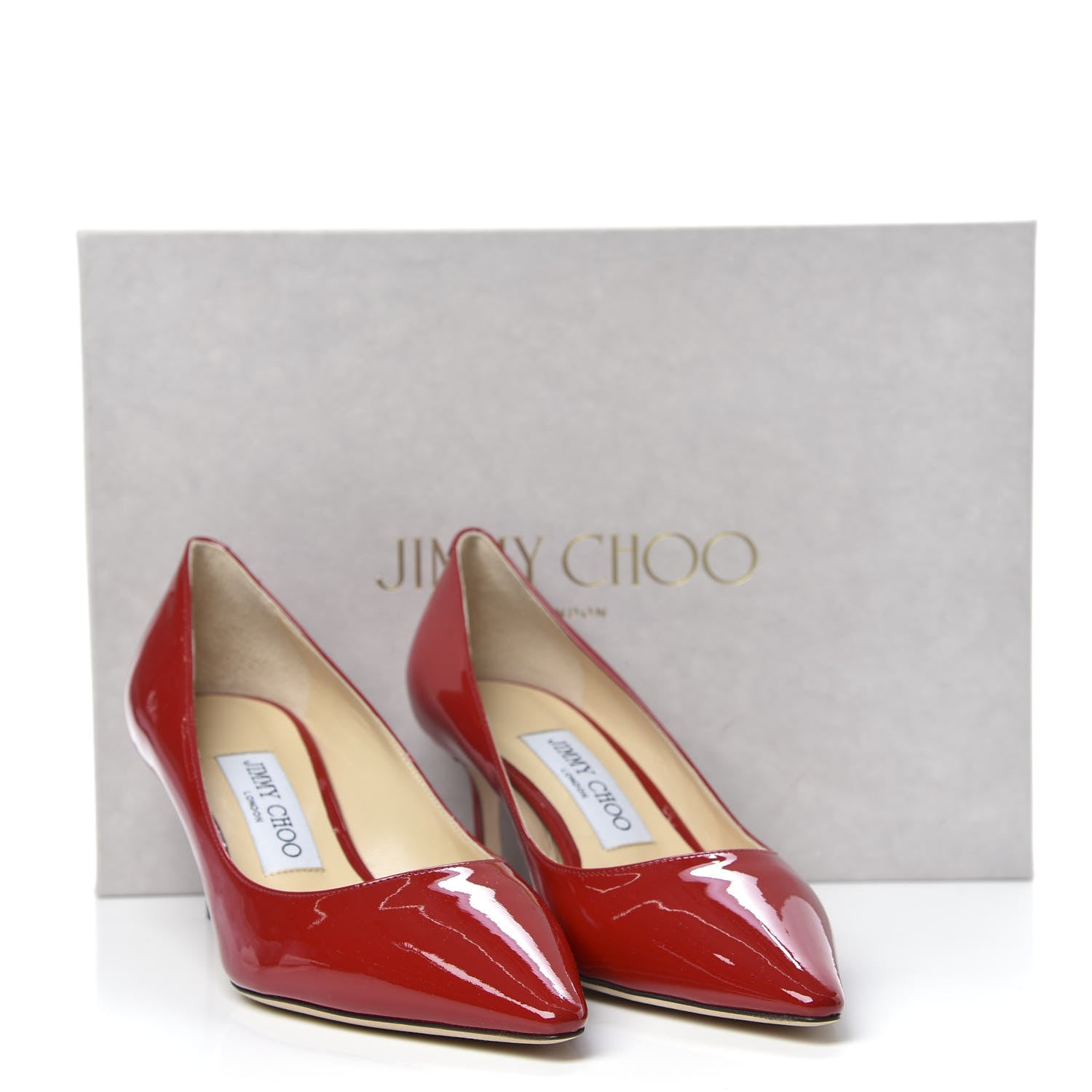 Jimmy Choo Patent Romy 60 Pumps 36 Red 8 of 8