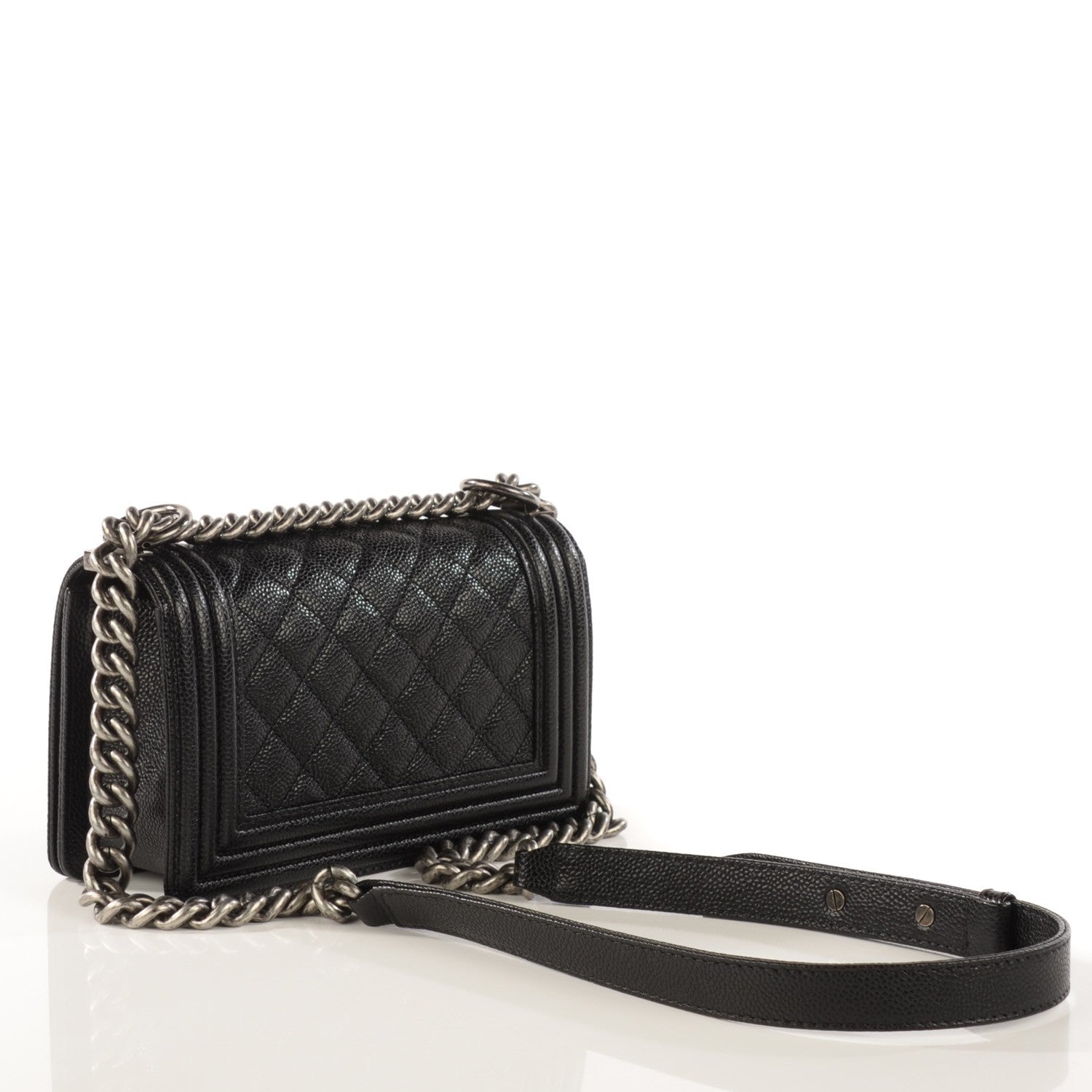 Chanel Caviar Quilted Small Boy Flap Black 3 of 9