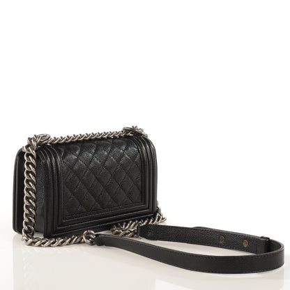 Chanel Caviar Quilted Small Boy Flap Black 3 of 9