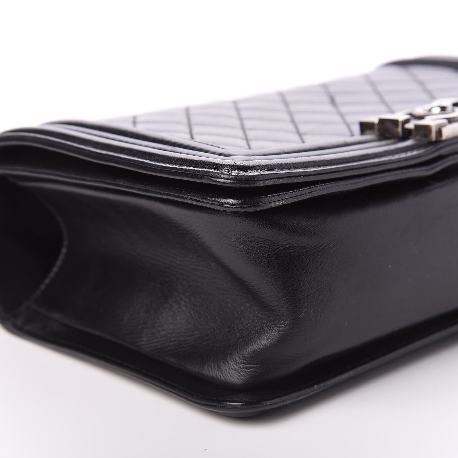 Chanel Lambskin Quilted Medium Boy Flap Black 7 of 11