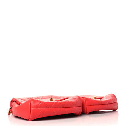 Chanel Lambskin Quilted Side-Packs Red 4 of 13