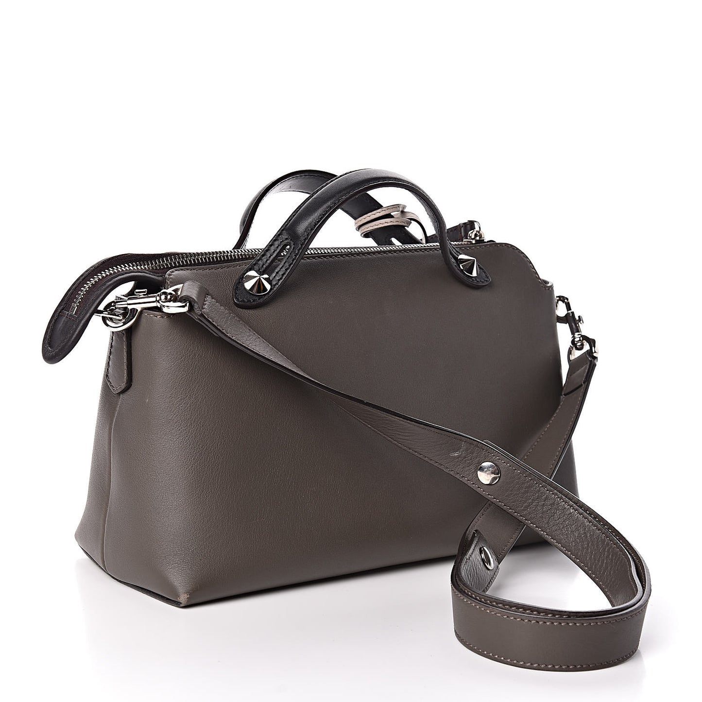 Vitello Dolce 4 Color Medium By The Way Boston Bag Carbone Grigio Polvere Multicolor