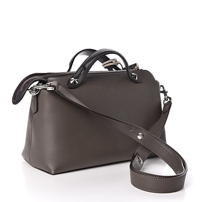Fendi Vitello Dolce 4 Color Medium By The Way Boston Bag Carbone Grigio Polvere Multicolor 3 of 15