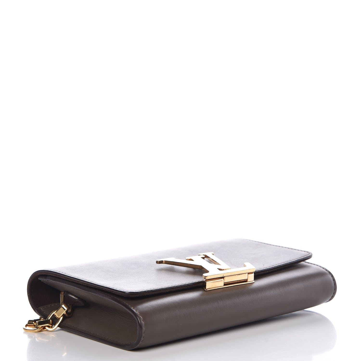 Louis Vuitton Calfskin Chain Louise GM Granit 4 of 7