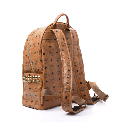 MCM Visetos Small Side Stud Stark Backpack Cognac 2 of 9