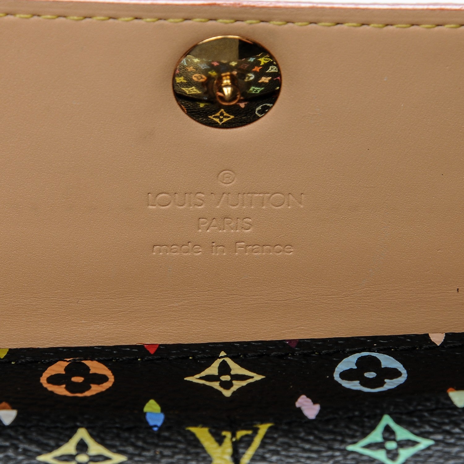 Louis Vuitton Monogram Multicolor Sarah Wallet Black 5 of 7