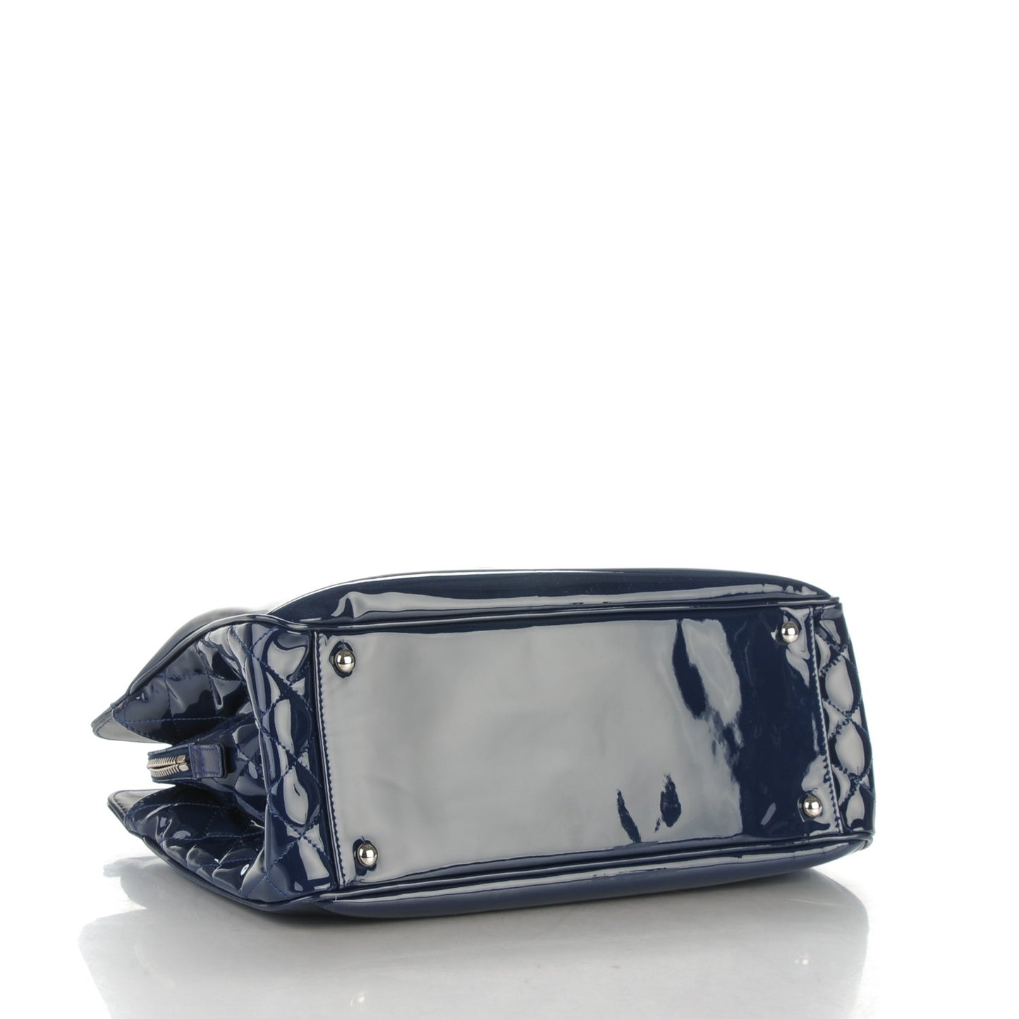 Vinyl Lipstick Ligne Tote Dark Navy Blue