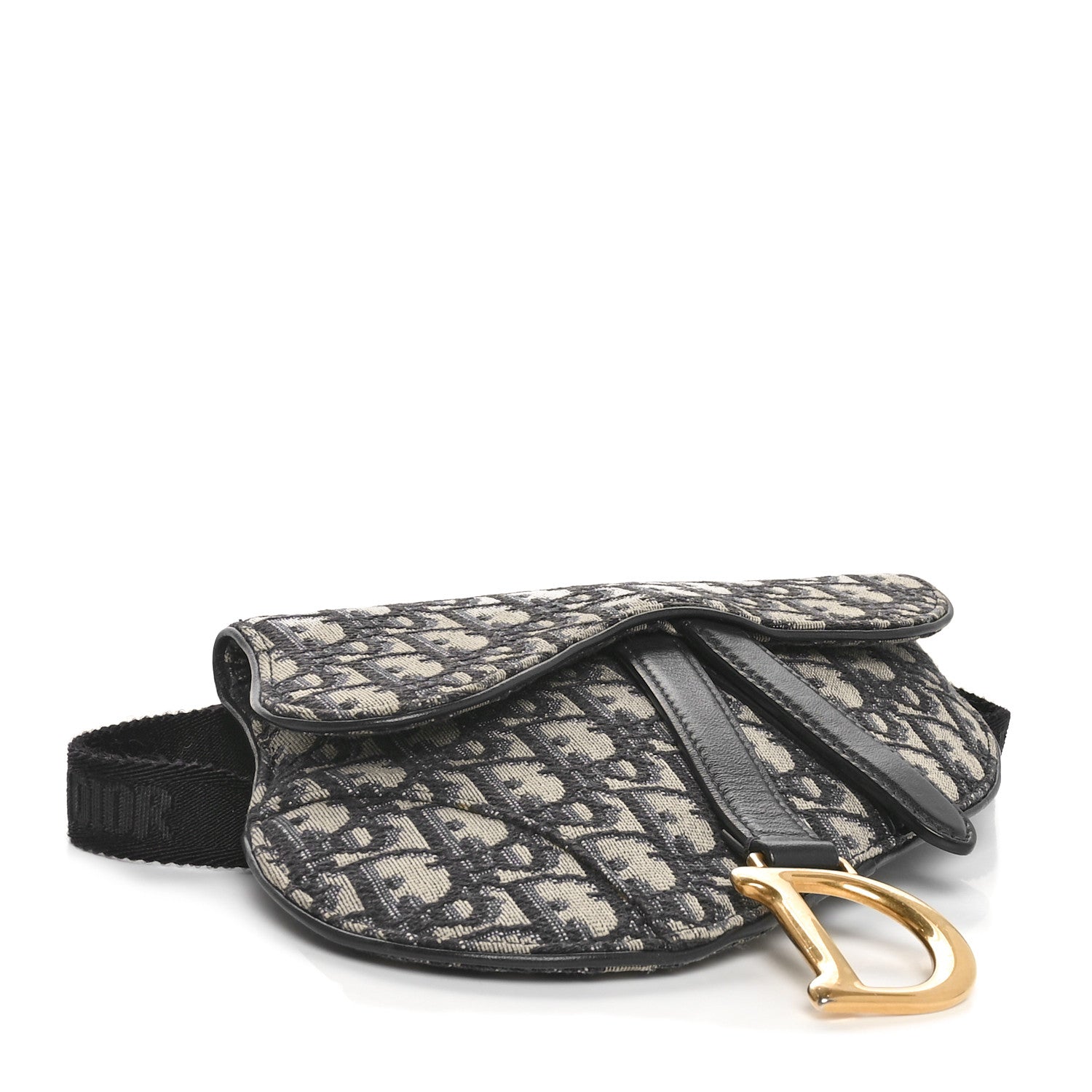 Christian Dior Oblique Saddle Belt Pouch Blue 4 of 9