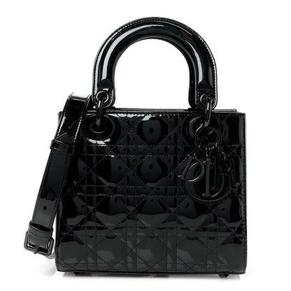 Christian Dior Ultraglossy Patent Cannage Medium Lady Dior Black 1 of 10