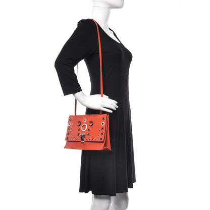 Proenza Schouler Smooth Calfskin Grommet Small Lunch Bag Orange 2 of 9