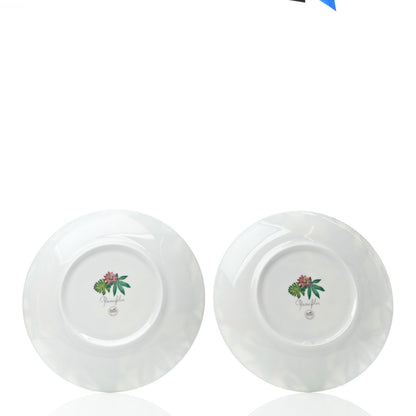 Hermes Porcelain Passifolia Dessert Plate N°2 Set of 2 3 of 6