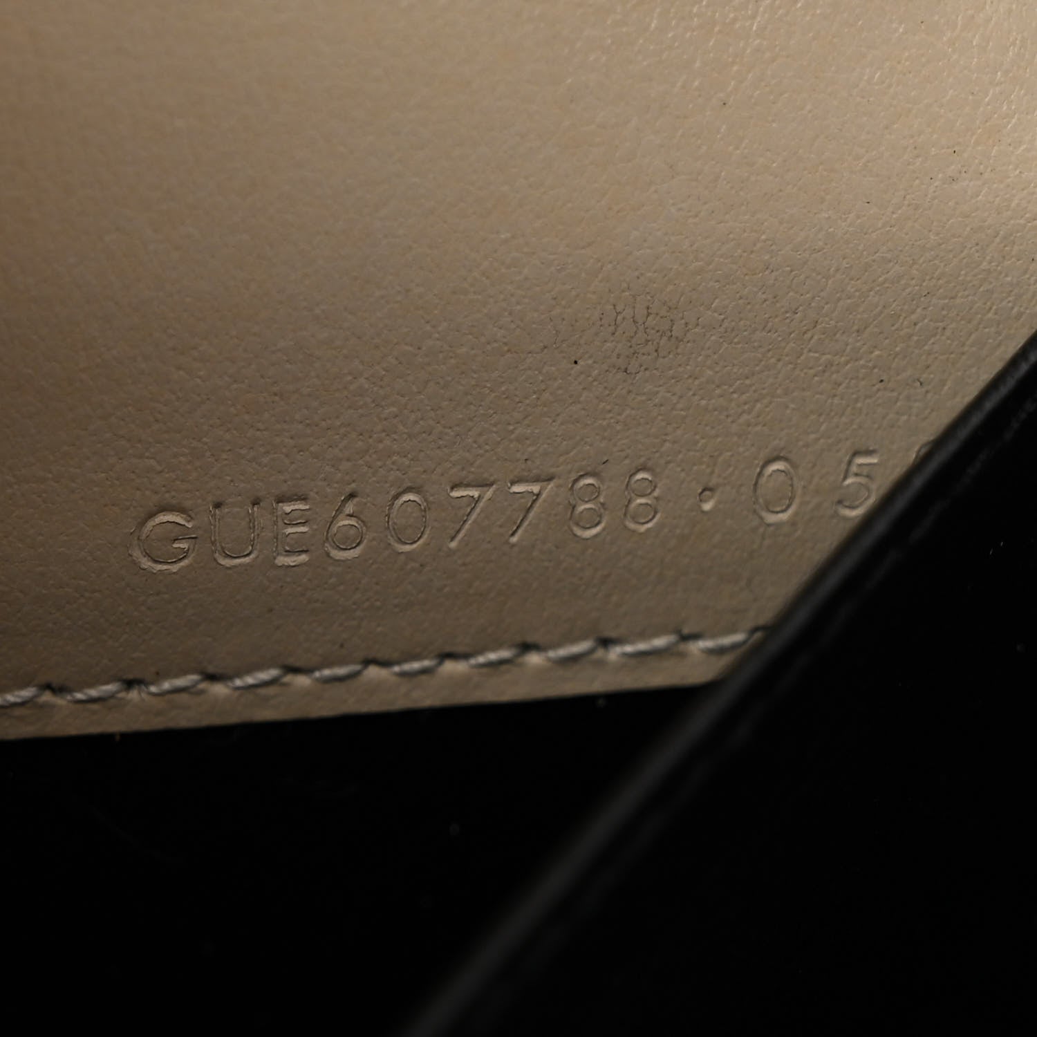 Saint Laurent Calfskin Crocodile Embossed Monogram Uptown Chain Wallet Crema Soft 8 of 11
