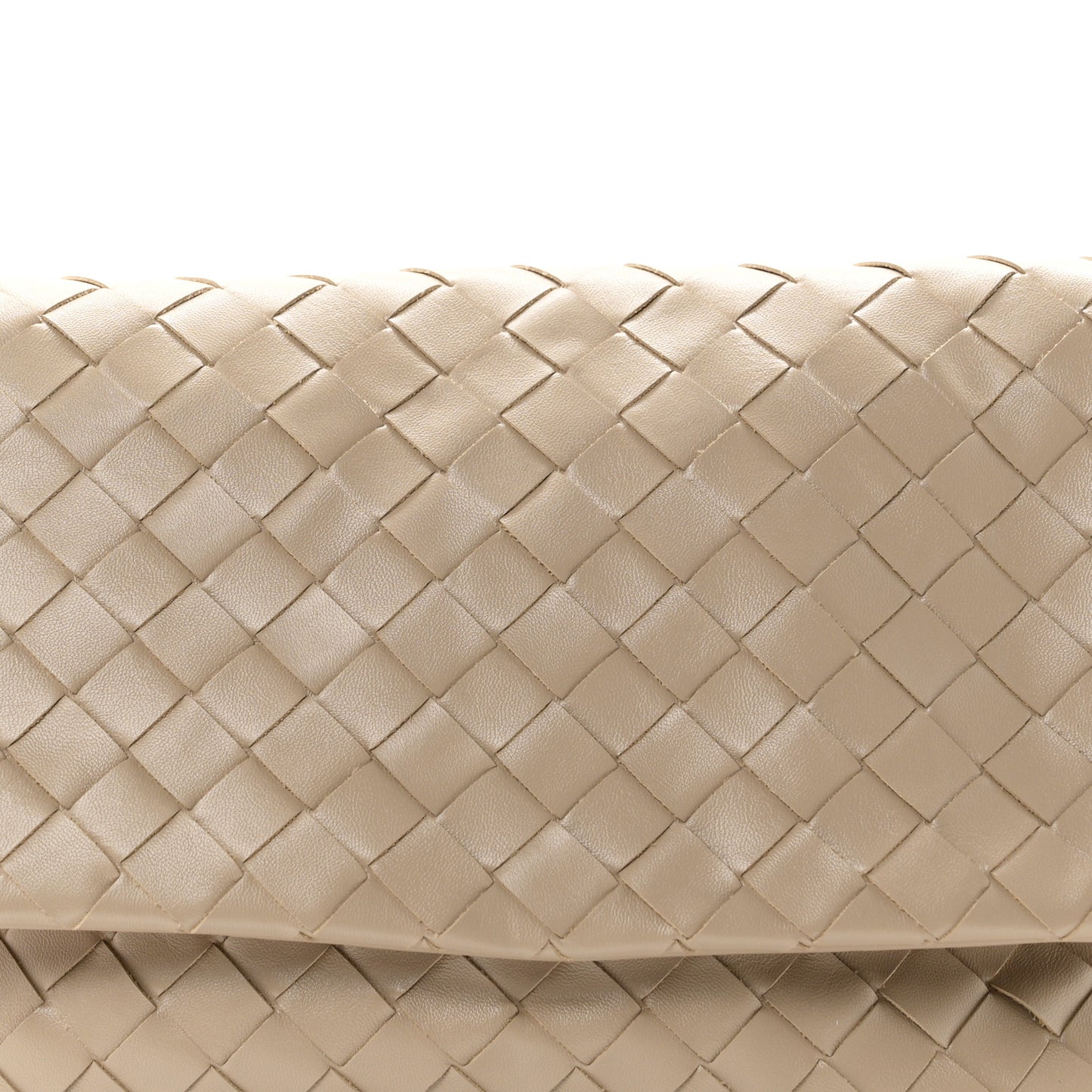 Calfskin Intrecciato Giorno Ecru