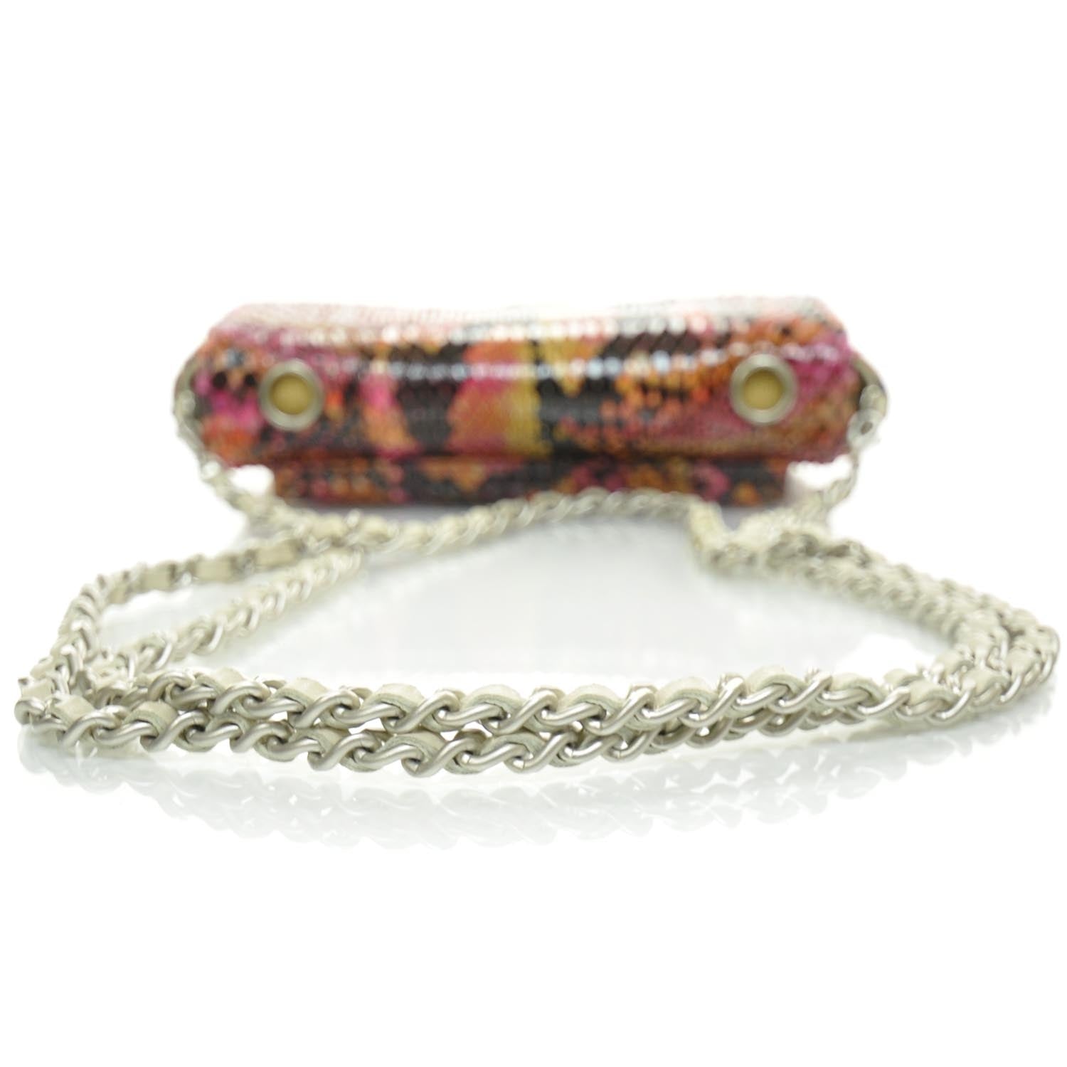 Chanel Python Convertible 3 Way Belt Bag Multicolor 5 of 8
