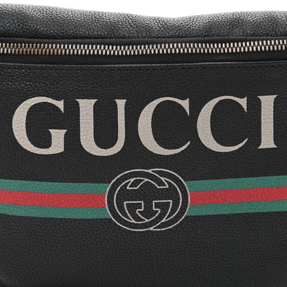 Gucci Grained Calfskin Small Logo Belt Bag Black 8 of 10