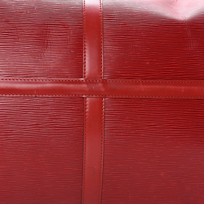 Louis Vuitton Epi Keepall 55 Castillan Red 21 of 26